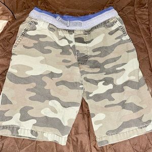 Carters Camo drawstring shorts with pockets.
